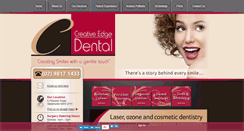 Desktop Screenshot of creativeedgedental.com.au